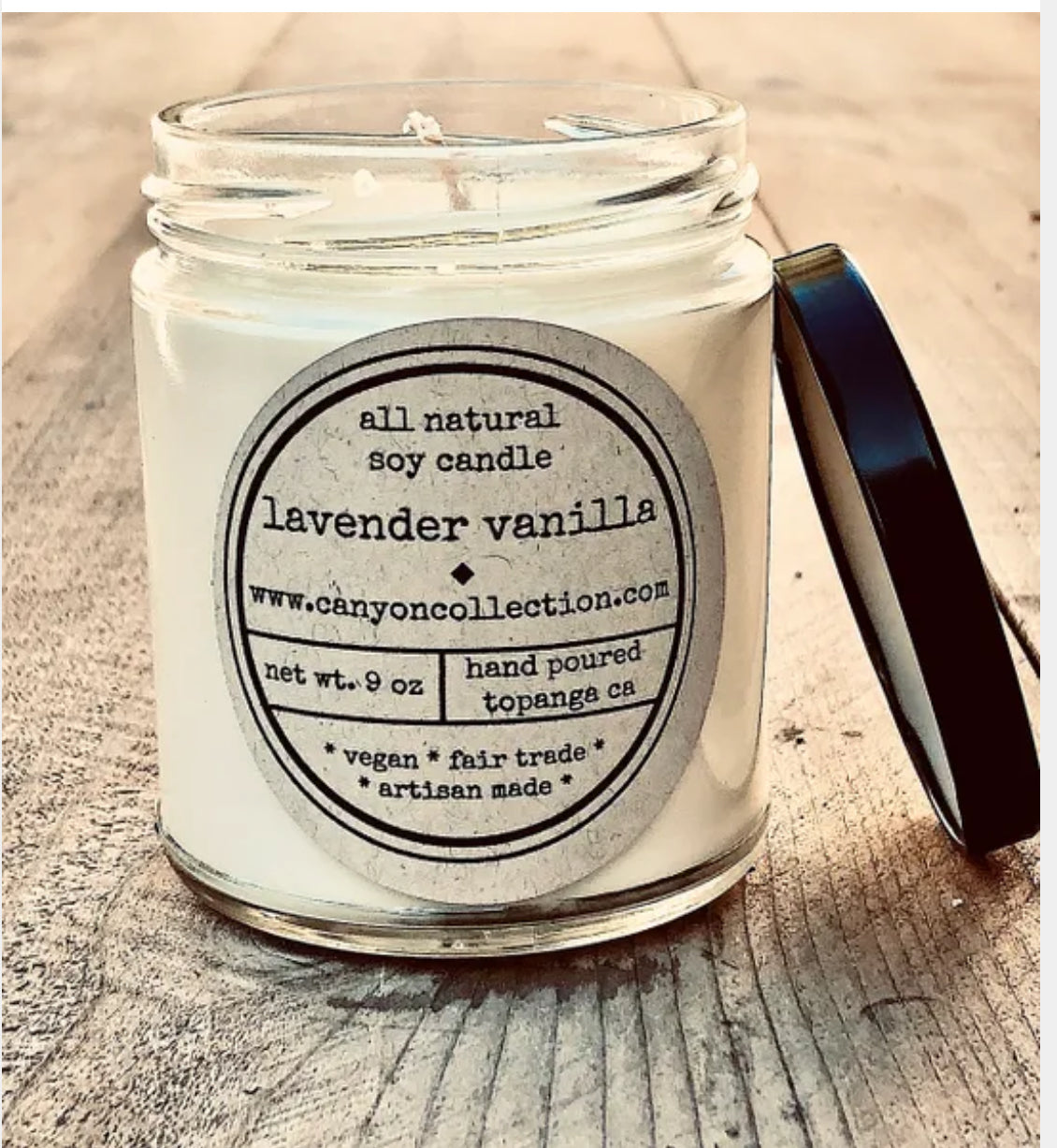 LAVENDER VANILLA SOY CANDLE